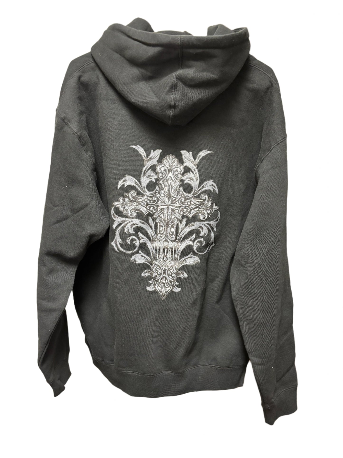 Conquer Gothic Cross Hoodie